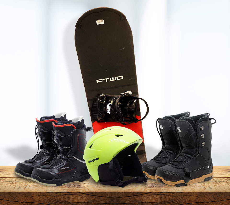 Set noleggio snowboard